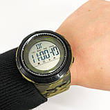 Водостійкий тактичний годинник SKMEI 2070CMGN, Військовий годинник спецслужб, Годинники YB-440 спортивні спорт, фото 2