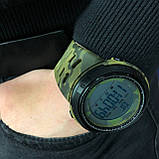 Водостійкий тактичний годинник SKMEI 2070CMGN, Військовий годинник спецслужб, Годинники YB-440 спортивні спорт, фото 6