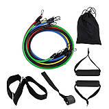 Еспандер джгут для фітнесу exercise pipe, Джгут еспандер для заняття, Гумка PH-953 для крофіта, фото 7