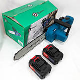 Найменша ланцюгова пила акумуляторна муляторна міні ланцюгова пилка DOMOTEC Chain Saw DA-500 12" (30см), фото 8