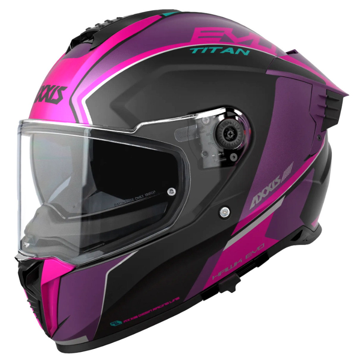 Мотошолом AXXIS HAWK SV EVO Titan B8 Matt Pink XS