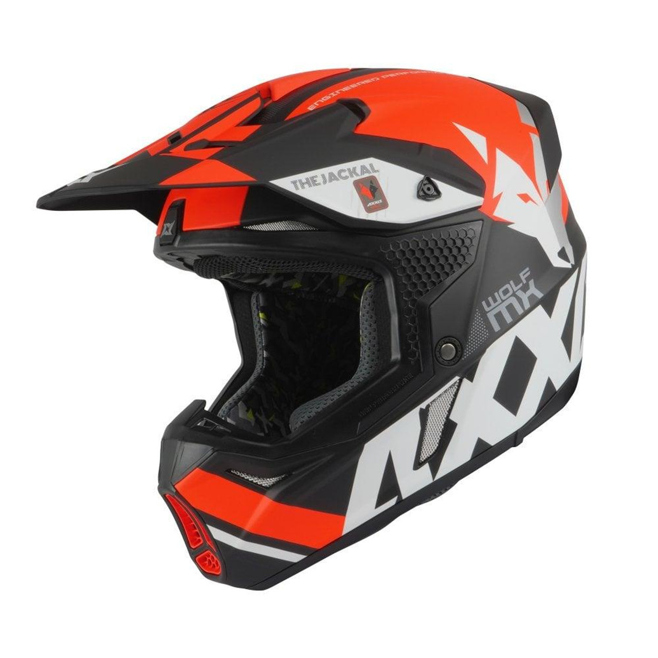 Мотошолом AXXIS WOLF Jackal B14 Matt Orange XS