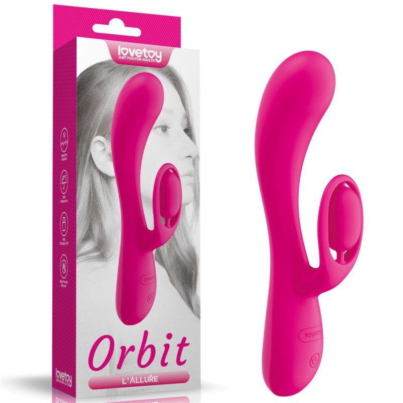 Вібратор подвійний LAllure Orbit Rechargeable Vibrator kitty.in.ua, фото 1