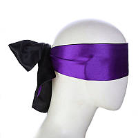 Пов'язка на очі для сексуальних ігор Blindfold Satin Purple kitty.in.ua