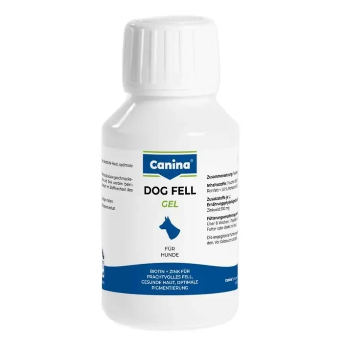 Canina Dog Fell Gel 100мл гель з біотином для дрібних вибагливих собак (для шкіри та шерсті)