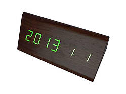 Годиннник настільний електронний з будильником -861-4 із зеленим підсвічуванням ТМ VST