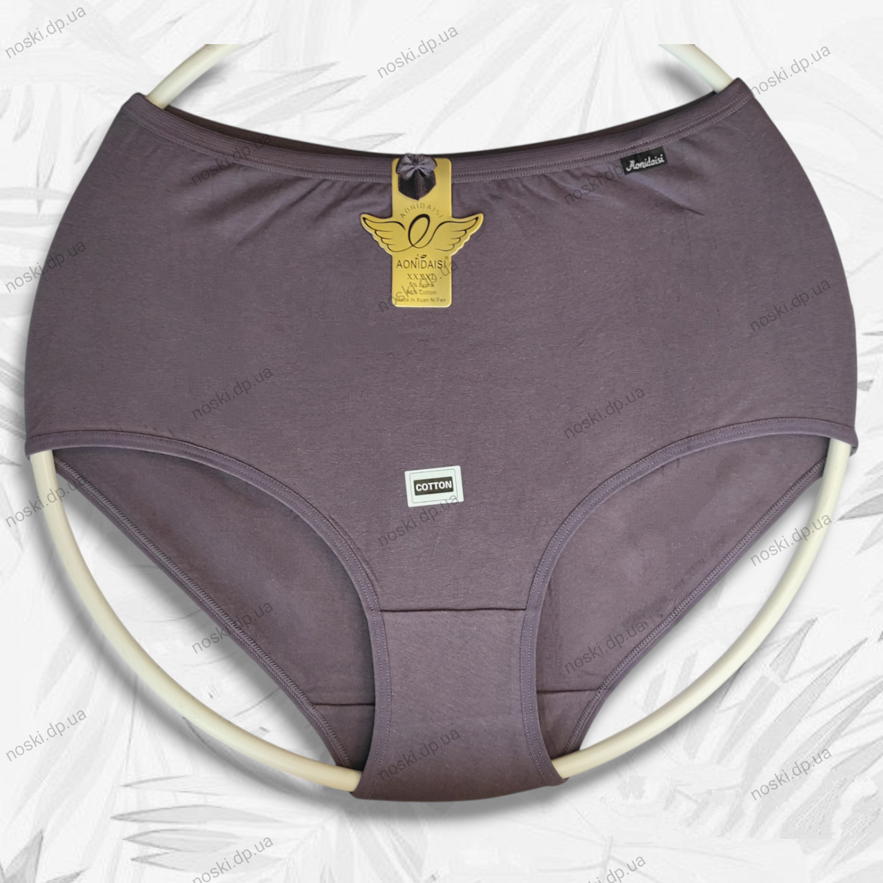 Труси жіночі бавовняні 50-52 (3XL) капучіно сліпи AONIDAISI, фото 1