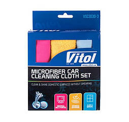 Набір ганчірок з мікрофібри 3шт.