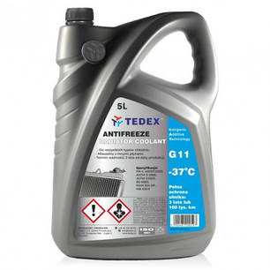 Антифриз TEDEX Antifreeze - 37 G11, синій (кан.5л), фото 1
