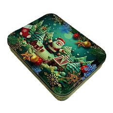 Солодкий новорічний подарунок №48 в металевій коробочці, 1000 г. замовлення від 13 шт.