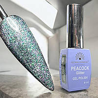 Гель-лак Global Fashion Peacock Glitter #8