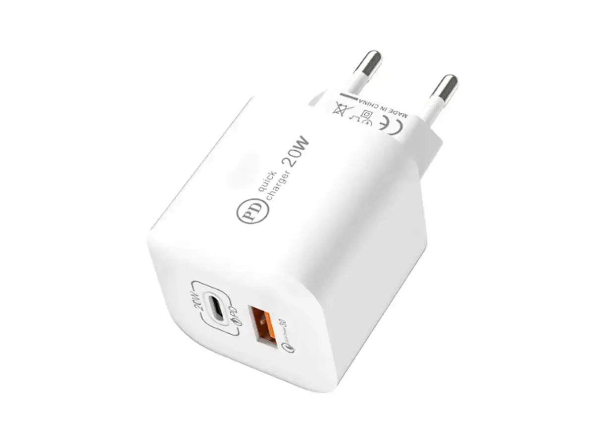 Зарядний пристрій 220 В 3.5 А 20 Вт QC3.0 USBx1 Type-Cx1 Quick Charger APD-180, фото 1