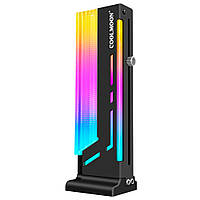 Тримач для відеокарти Cool Moon CM-GH2 ARGB Чорний Хіт продажу!