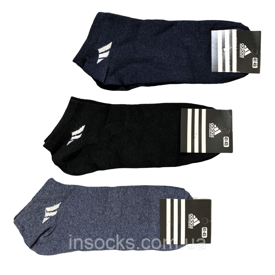 Шкарпетки чоловічі "Adidas" демісезонні. 41-45р. Короткі.