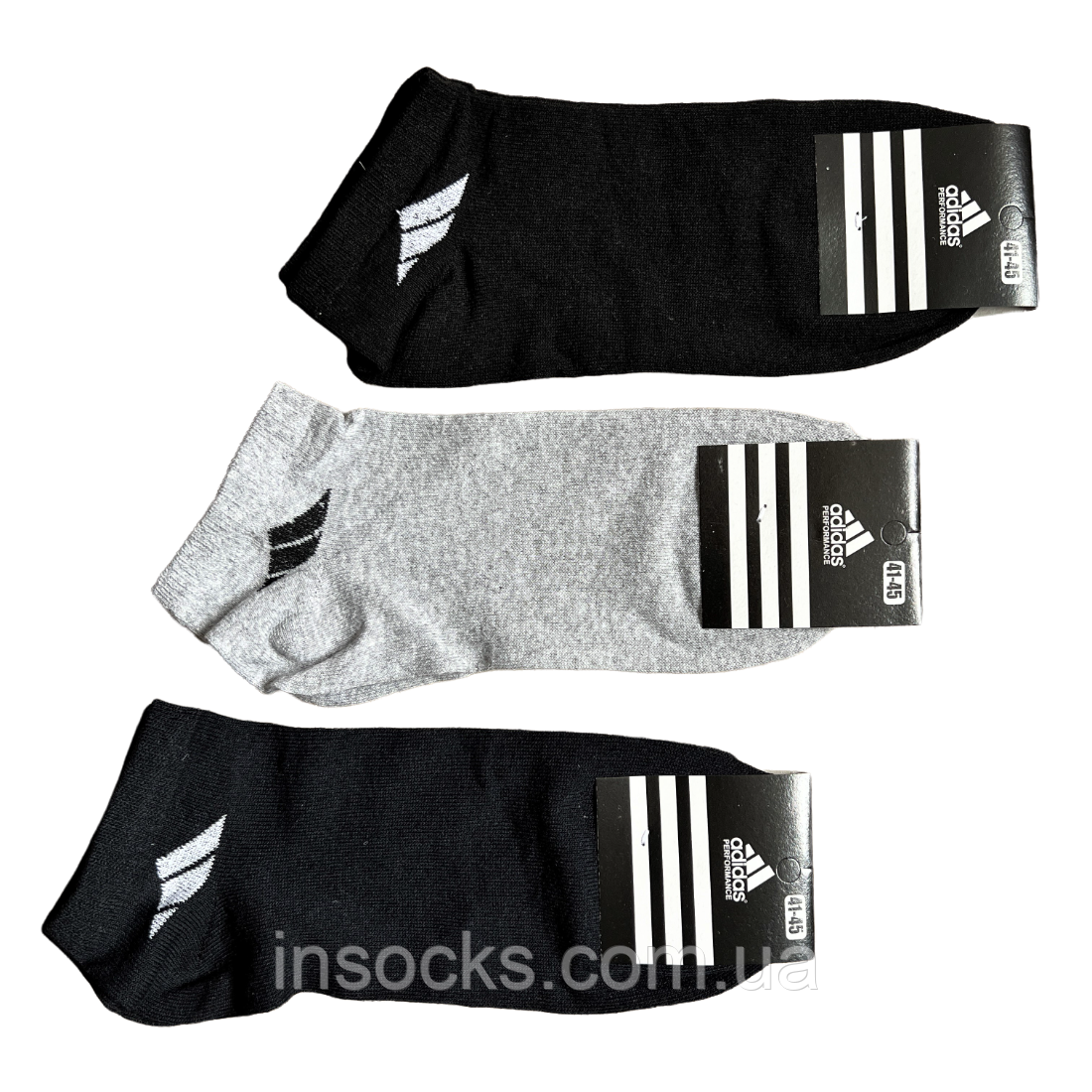 Шкарпетки чоловічі "Adidas". 41-45р. Короткі, демісезонні., фото 1