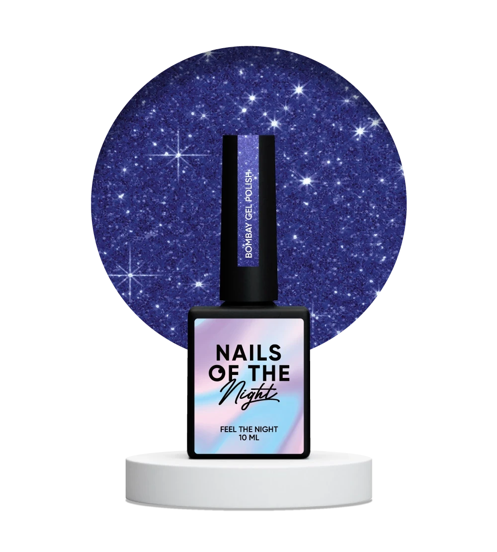 NAILSOFTHENIGHT Bombay gel polish — глибоко синій світловідбиваючий гель лак, 10 мл, фото 1