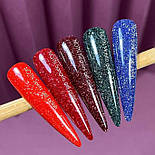 NAILSOFTHENIGHT Bombay gel polish — глибоко синій світловідбиваючий гель лак, 10 мл, фото 3