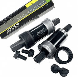 Картридж у каретку велосипеда Neco B910, вал 122,5 мм, каретка 68 mm, чашки сталь/пластик