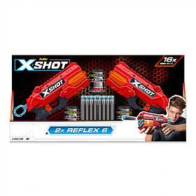Дитячий набір бластерів X-Shot Red Excel Reflex Double, дитяча зброя