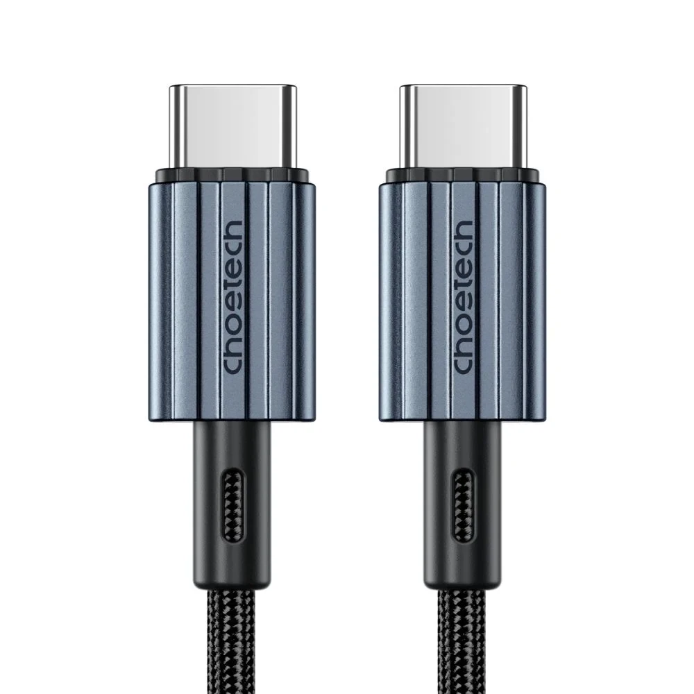 Кабель Choetech ХСС-1014 Black USB-C to USB-C PD60W 1.2m (43-00124), фото 1