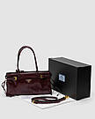 💎 Prada Medium Leather Handbag Burgundy, фото 4