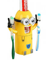 Дозатор дитячий для зубної пасти тримач міньйон для зубних щіток