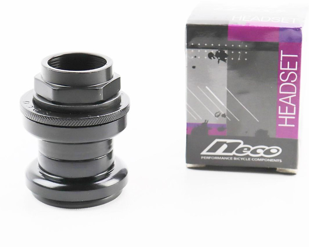 Рульова колонка велосипеда Neco H800K під вилку 1" (25,4 мм) різьбова, чорна, фото 1