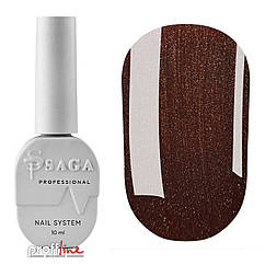 Гель-лак Saga Professional Wine Cat №07 котяче око коричневий, 10 мл