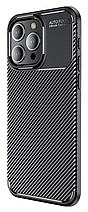 TPU чохол накладка Autofocus для iPhone 14 Pro Max / чорний, фото 2