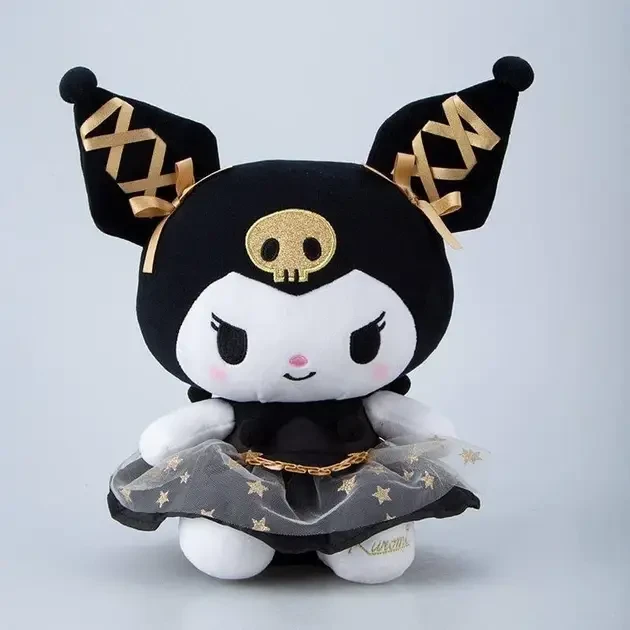 Іграшка м'яка Куромі в платті Kuromi Melody Hello Kitty 50 см, Іграшка кошеня Kuromi в платті 50 см
