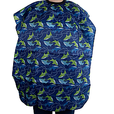 Дитяча накидка Hots Professional Baby Shark на резинці та гачках, 116*71см (HP1075)