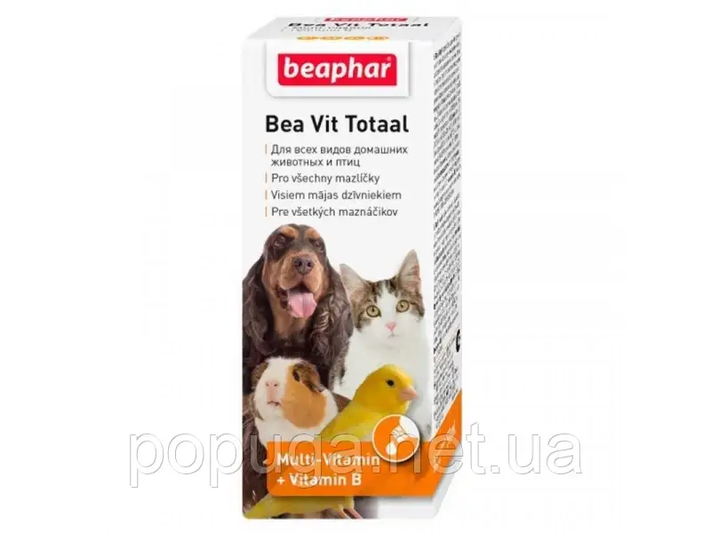 Beaphar Bea Vit Totaal вітаміни для нормалізації обміну речовин у тварин, фото 1