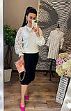 Кофта жіноча з мереживними рукавами 42-46, фото 5