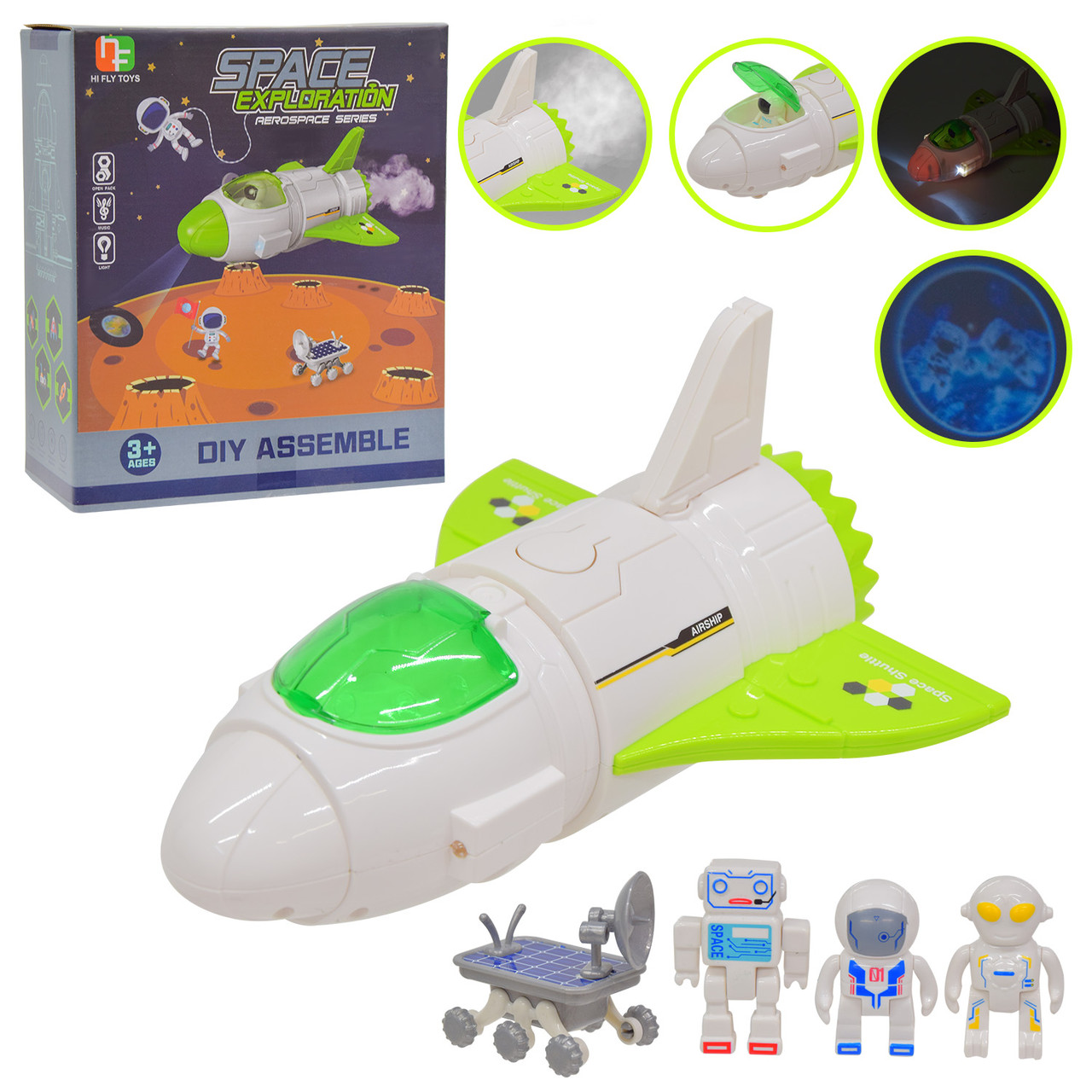 Ігровий набір 522 "Космічний корабель", космонавт, фото 1