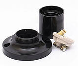 Патрон прямий Е27 карболит, трьохконтактний, фото 2