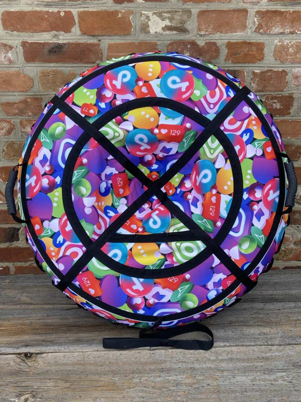 Тюбінг 100 см "Тік-Ток - NEW!!!! (Оксфорд) плюшка для снігу