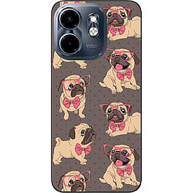 Бампер силіконовий Case для Infinix Smart 9 4G з малюнком Мопсики