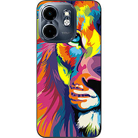 Бампер силіконовий Case для Infinix Smart 9 4G з малюнком Яскравий лев