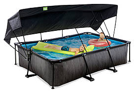 Басейн EXIT з тентом 300х200х65 см (для дітей, на дачу) "Чорне дерево"
