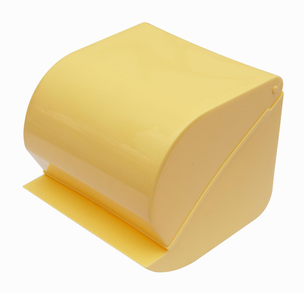 Тримач для туалетного паперу пластиковий бежевий (ПП КВВ), фото 1