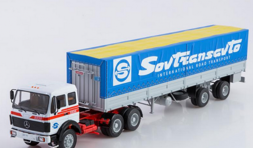 Модель Mercedes-Benz NG2232 з напівпричепом Fruehauf Savoyarde (1980) | SSM