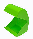 Тримач для туалетного паперу пластиковий зелений (ПП КВВ), фото 2