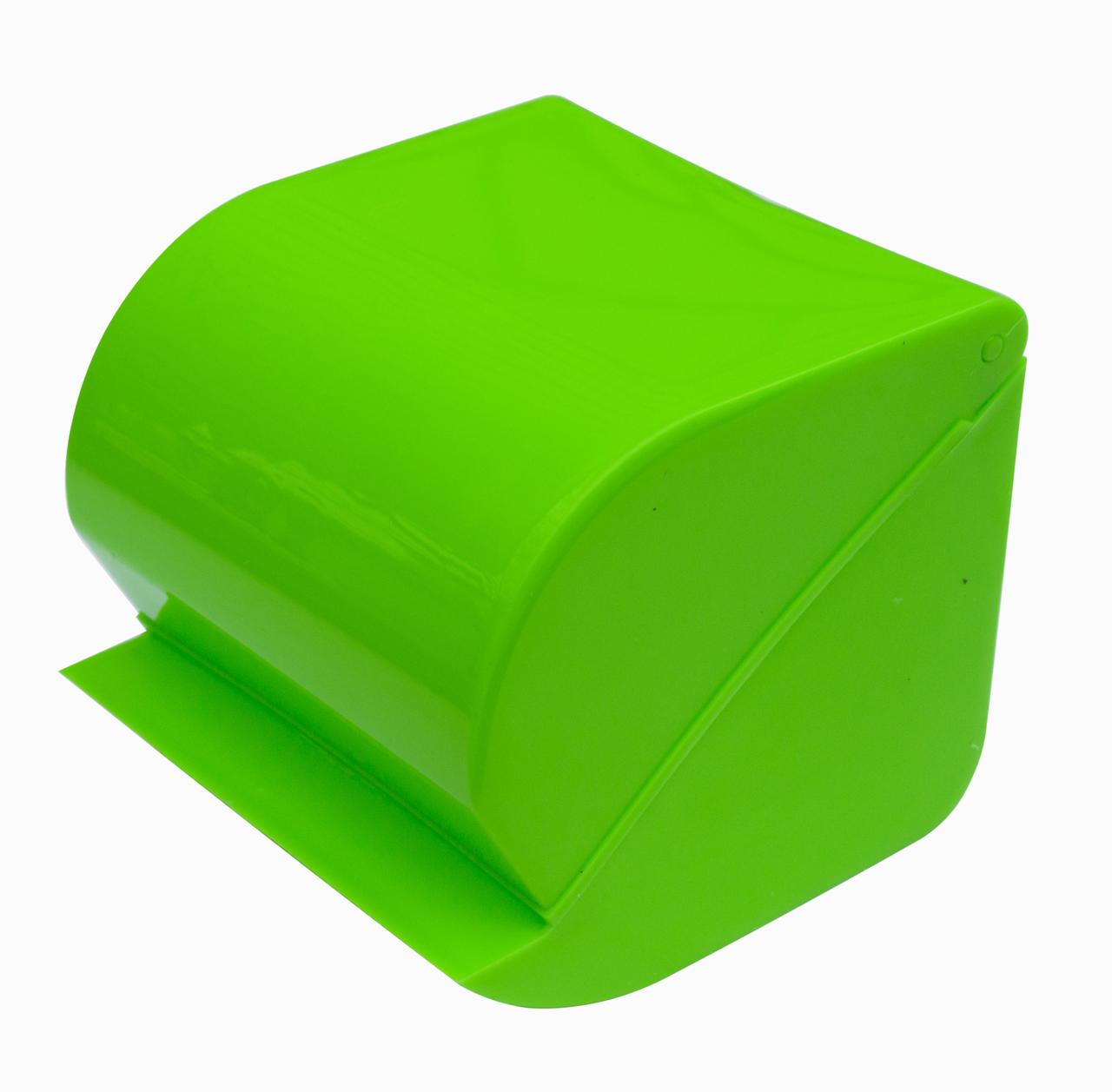 Тримач для туалетного паперу пластиковий зелений (ПП КВВ), фото 1