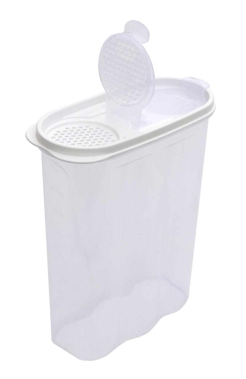 Контейнер для сипучих продуктів прозорий 2.4 літра SA-940 (Irak Plastik) 24x16x8 см
