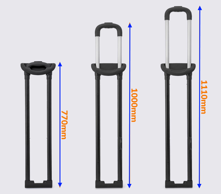 Висувна ручка для валізи на 2 положення/на дорожні валізи/ внутрішній / 1156, фото 1