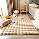 Килимок приліжковий для дому "Кролик" 100 х 200 см Бежевий, у туалет або на балкон хутряний, поліестер, фото 2