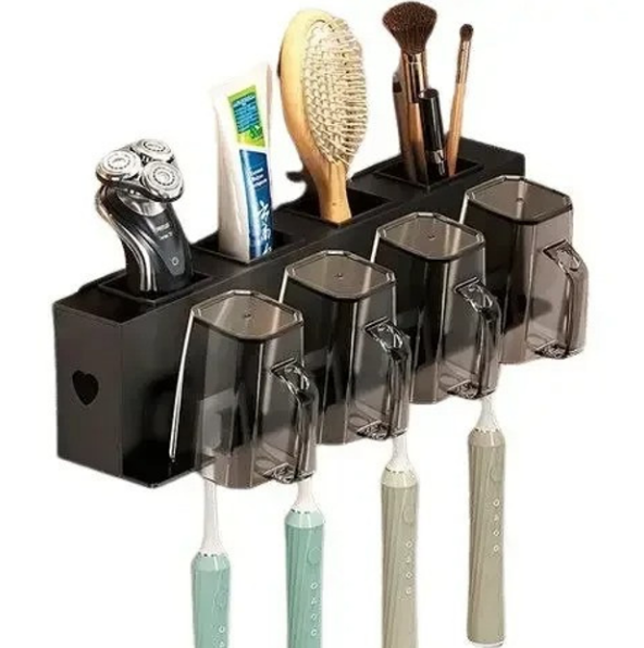 Тримач для зубних щіток із чотирма чашками, для вашої ванної кімнати, фото 1
