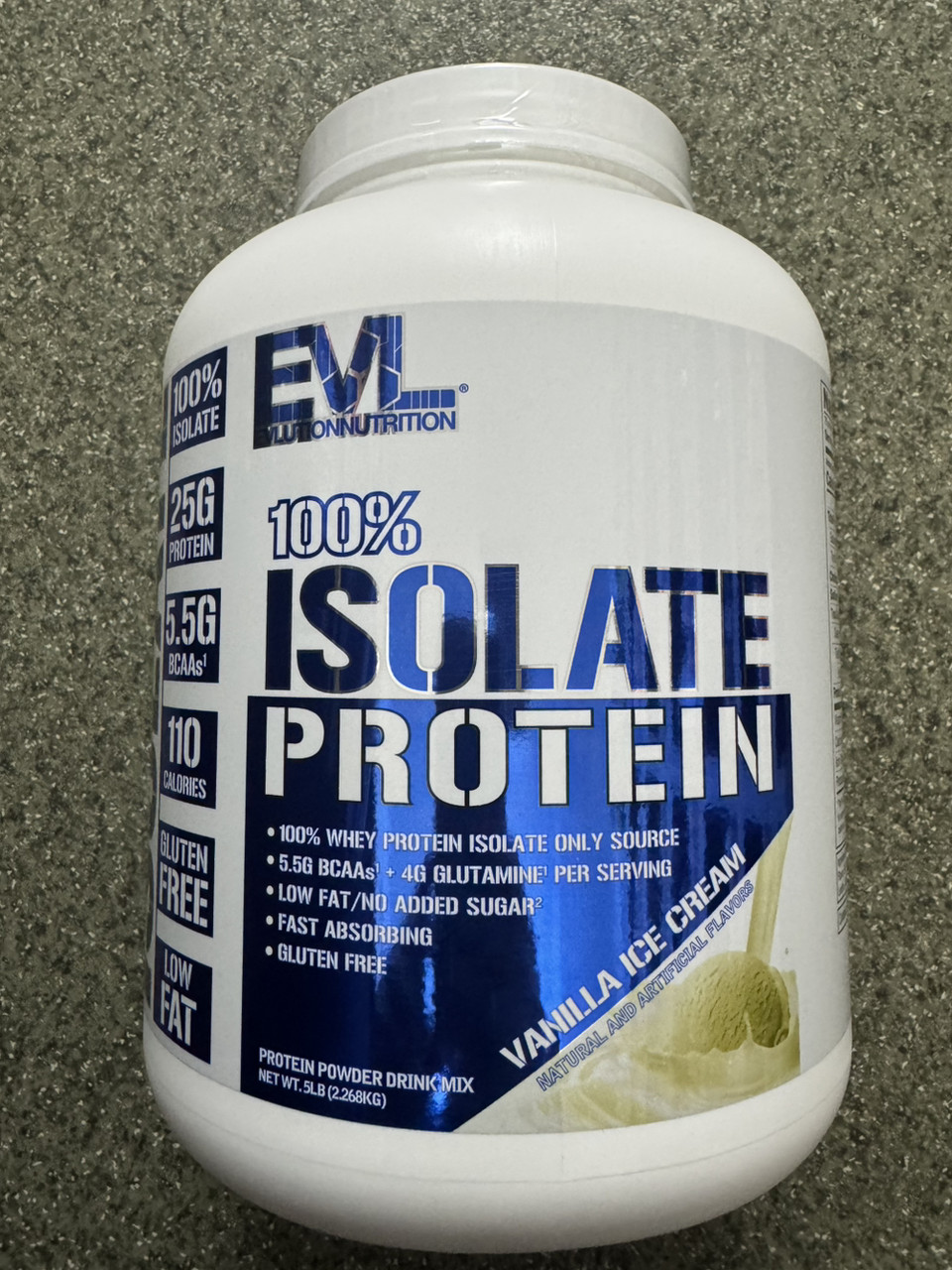 Изолят протеина, EVL Nutrition 100% Isolate Protein 2300 gram