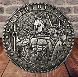Сувенір монета долар СШАang 1889г "Спартанці". Hobo Coin American Morgan