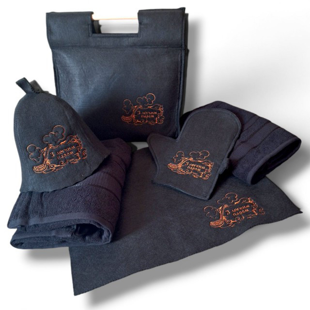 Подарунковий банний набір "З легким паром" 6в1, фото 1